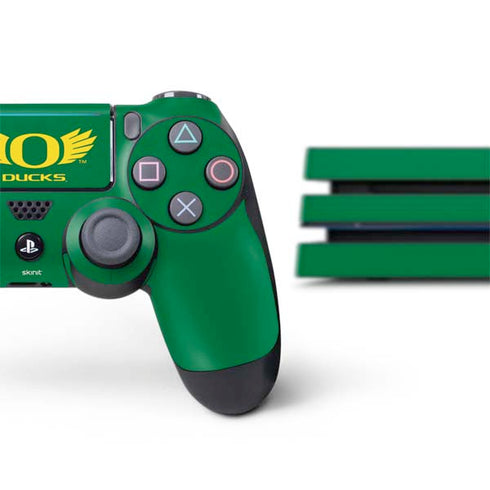 University of Oregon Ducks Green PS4 Pro Bundle Skin