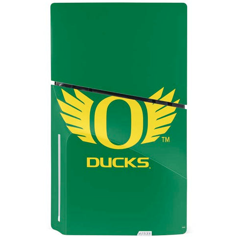 University of Oregon Ducks Green PS5 Slim Disk Console Skin
