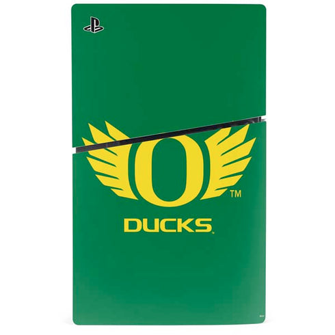University of Oregon Ducks Green PS5 Slim Digital Edition Bundle Skin