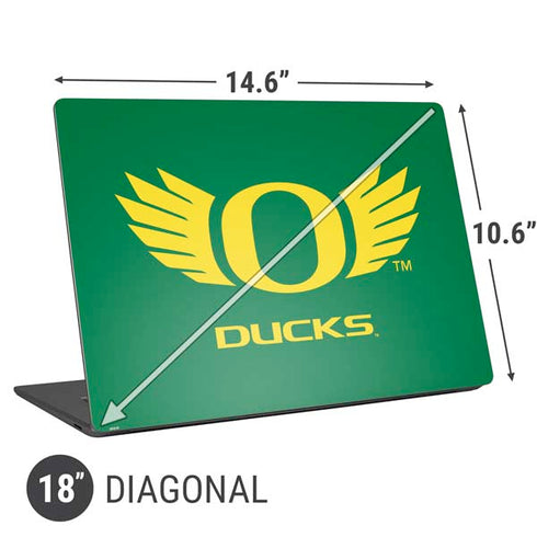 University of Oregon Ducks Green Universal Laptop 18in (14.6 x 10.6in) Skin