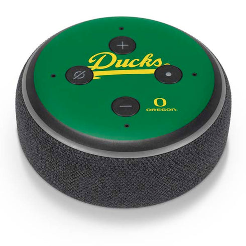 University of Oregon Ducks Logo and Wings Amazon Echo Dot Skin