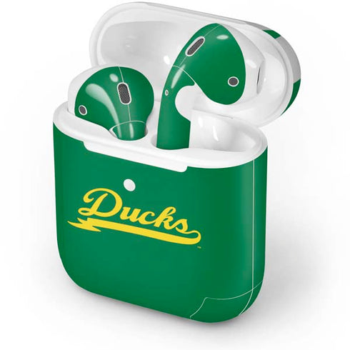 University of Oregon Ducks Logo and Wings Apple AirPods Skin