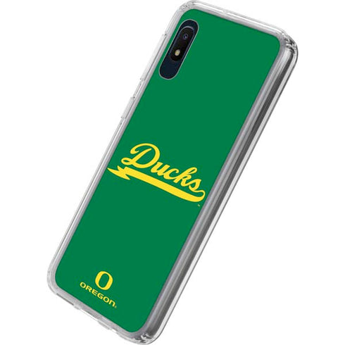 University of Oregon Ducks Logo and Wings Galaxy A10e Clear Case