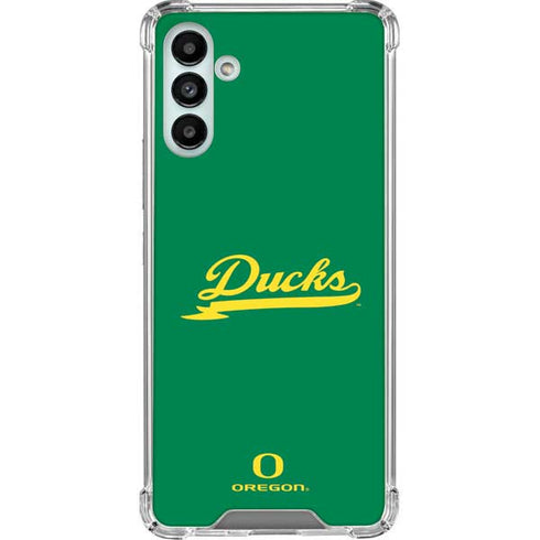 University of Oregon Ducks Logo and Wings Galaxy A13 5G Clear Case