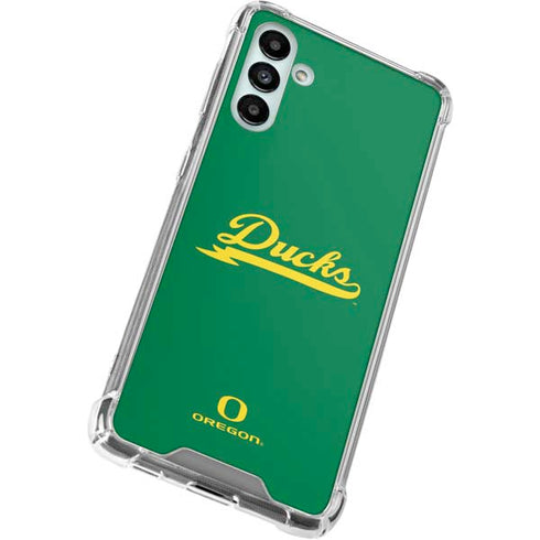 University of Oregon Ducks Logo and Wings Galaxy A13 5G Clear Case