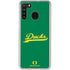 University of Oregon Ducks Logo and Wings Galaxy A21 Clear Case