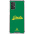 University of Oregon Ducks Logo and Wings Galaxy A32 5G Clear Case