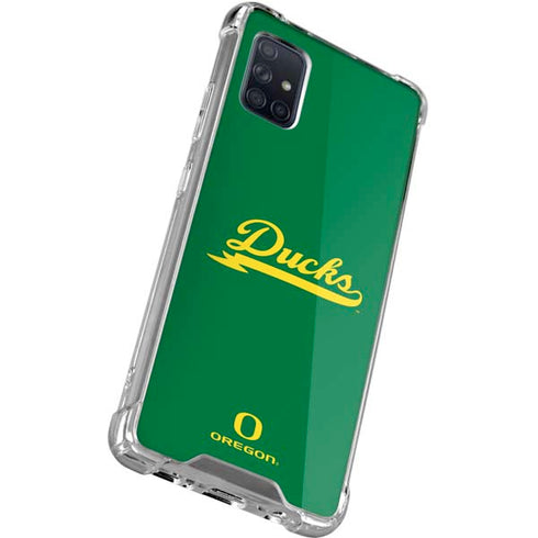 University of Oregon Ducks Logo and Wings Galaxy A51 5G Clear Case