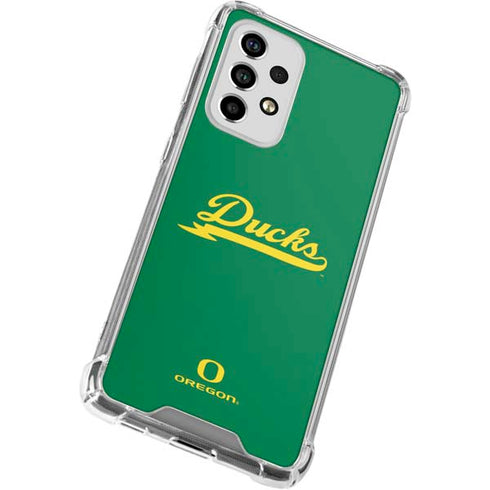 University of Oregon Ducks Logo and Wings Galaxy A53 5G Clear Case