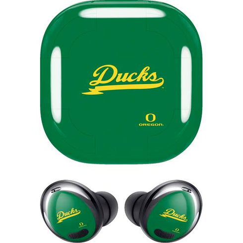 University of Oregon Ducks Logo and Wings Galaxy Buds Pro Skin