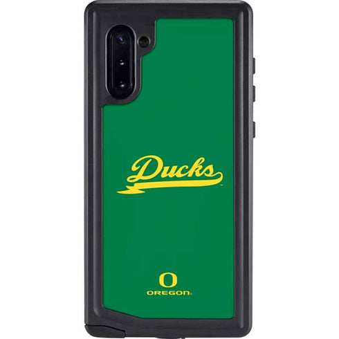 University of Oregon Ducks Logo and Wings Galaxy Note 10 Waterproof Case