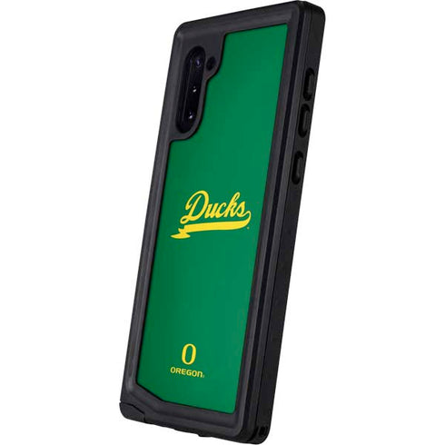 University of Oregon Ducks Logo and Wings Galaxy Note 10 Waterproof Case