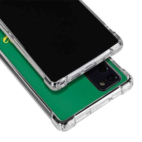 University of Oregon Ducks Logo and Wings Galaxy Note20 5G Clear Case