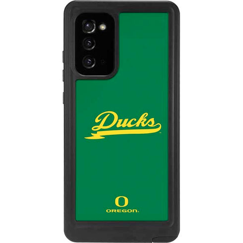 University of Oregon Ducks Logo and Wings Galaxy Note20 5G Waterproof Case