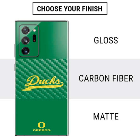 University of Oregon Ducks Logo and Wings Galaxy Note20 Ultra 5G Skin