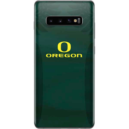 University of Oregon Ducks Logo and Wings Galaxy S10 Plus Skin
