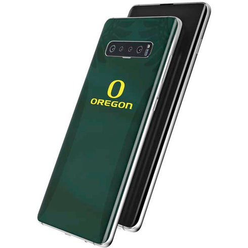 University of Oregon Ducks Logo and Wings Galaxy S10 Plus Skin