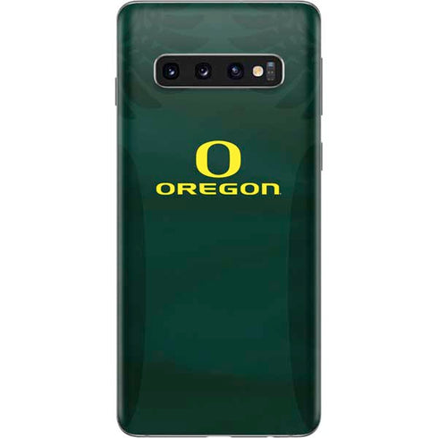 University of Oregon Ducks Logo and Wings Galaxy S10 Skin