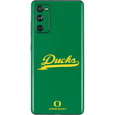 University of Oregon Ducks Logo and Wings Galaxy S20 Fan Edition Skin