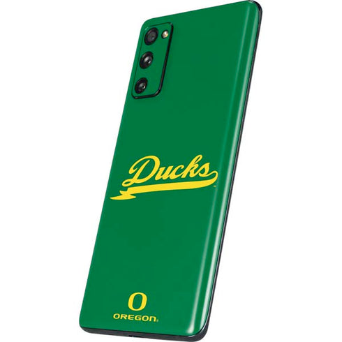 University of Oregon Ducks Logo and Wings Galaxy S20 Fan Edition Skin