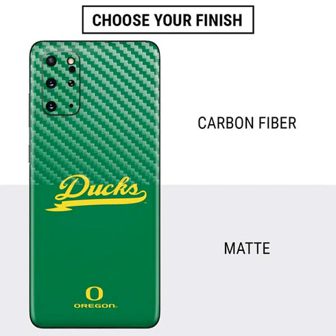University of Oregon Ducks Logo and Wings Galaxy S20 Plus Skin
