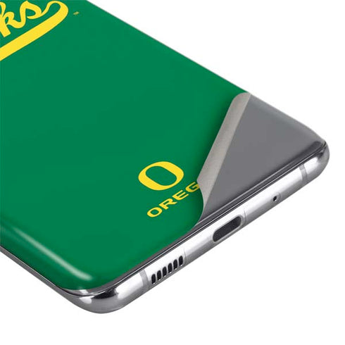 University of Oregon Ducks Logo and Wings Galaxy S20 Skin