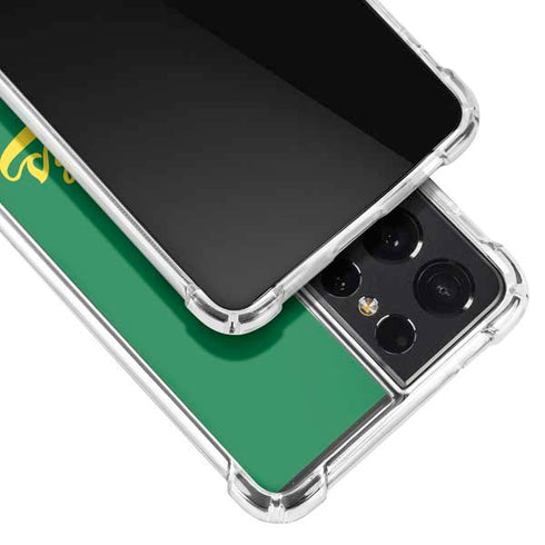 University of Oregon Ducks Logo and Wings Galaxy S21 Ultra 5G Clear Case