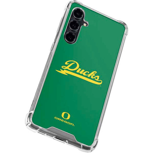 University of Oregon Ducks Logo and Wings Galaxy S23 FE Clear Case