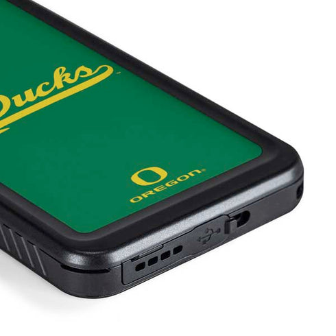 University of Oregon Ducks Logo and Wings Galaxy S23 Plus Waterproof Case