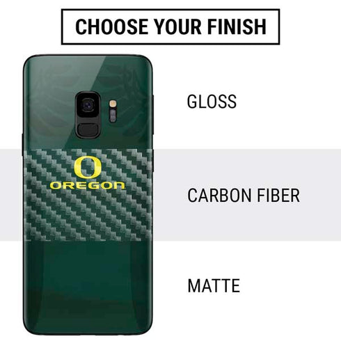 University of Oregon Ducks Logo and Wings Galaxy S9 Skin