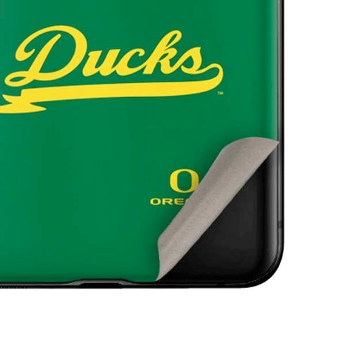 University of Oregon Ducks Logo and Wings Galaxy Z Flip Skin