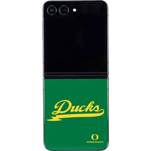 University of Oregon Ducks Logo and Wings Galaxy Z Flip5 5G Skin