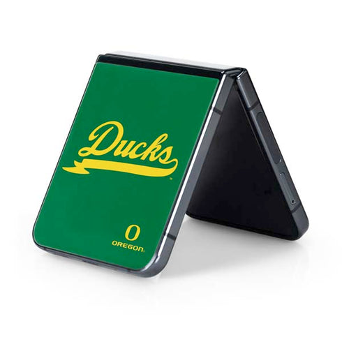 University of Oregon Ducks Logo and Wings Galaxy Z Flip5 5G Skin