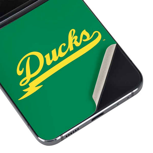 University of Oregon Ducks Logo and Wings Galaxy Z Flip5 5G Skin