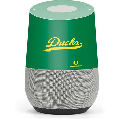 University of Oregon Ducks Logo and Wings Google Home Skin