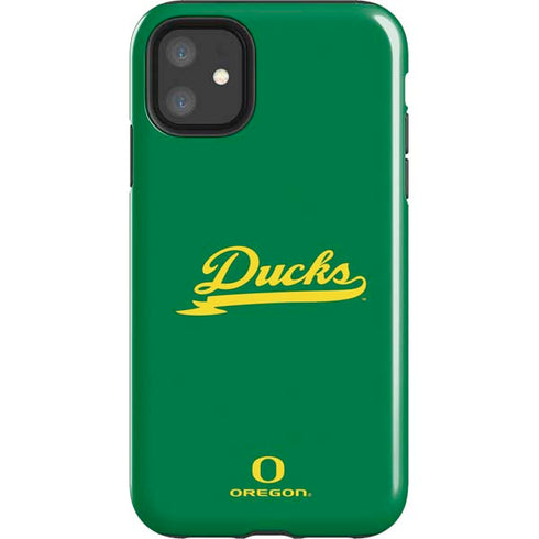 University of Oregon Ducks Logo and Wings iPhone 11 Impact Case