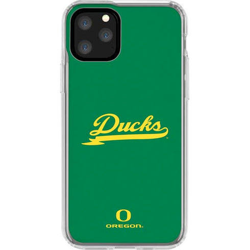 University of Oregon Ducks Logo and Wings iPhone 11 Pro Clear Case