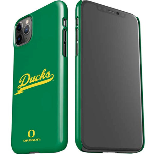 University of Oregon Ducks Logo and Wings iPhone 11 Pro Max Lite Case