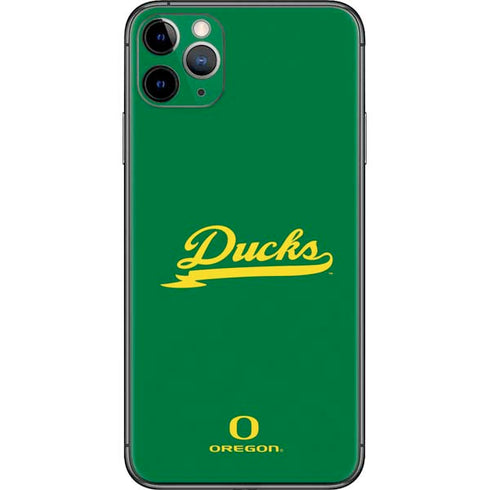 University of Oregon Ducks Logo and Wings iPhone 11 Pro Max Skin