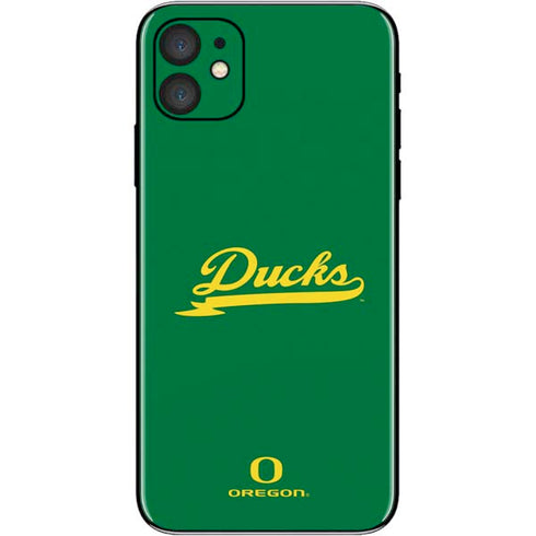 University of Oregon Ducks Logo and Wings iPhone 11 Skin