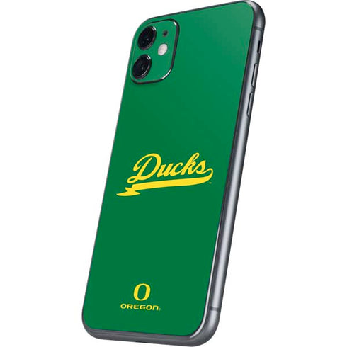 University of Oregon Ducks Logo and Wings iPhone 11 Skin