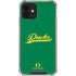 University of Oregon Ducks Logo and Wings iPhone 12 Clear Case