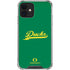 University of Oregon Ducks Logo and Wings iPhone 12 Mini Clear Case