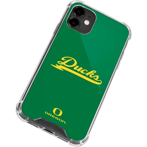 University of Oregon Ducks Logo and Wings iPhone 12 Mini Clear Case