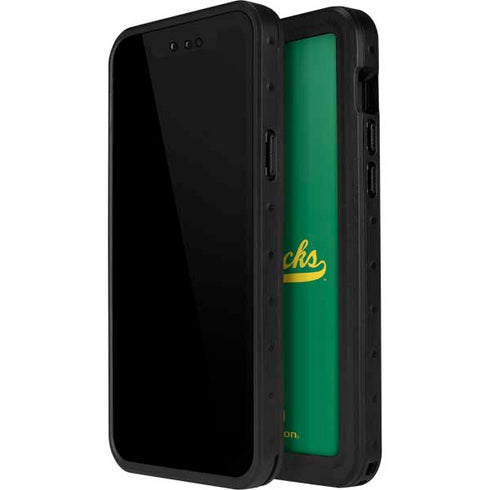 University of Oregon Ducks Logo and Wings iPhone 12 Mini Waterproof Case