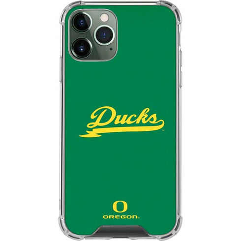 University of Oregon Ducks Logo and Wings iPhone 12 Pro Clear Case