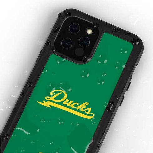 University of Oregon Ducks Logo and Wings iPhone 12 Pro Waterproof Case