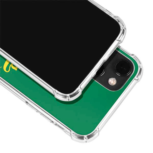 University of Oregon Ducks Logo and Wings iPhone 13 Mini Clear Case
