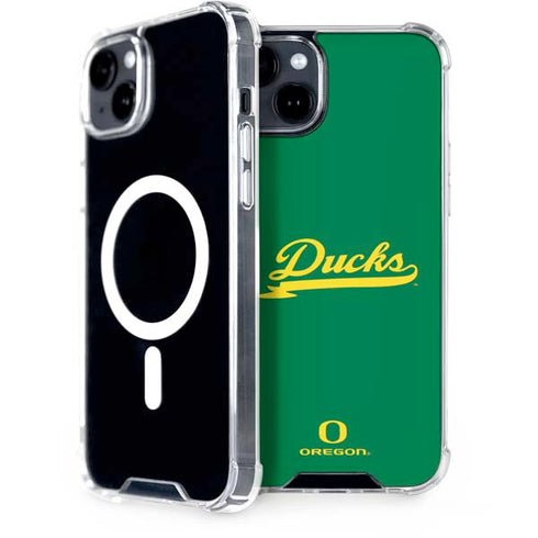 University of Oregon Ducks Logo and Wings iPhone 15 Plus MagSafe Case