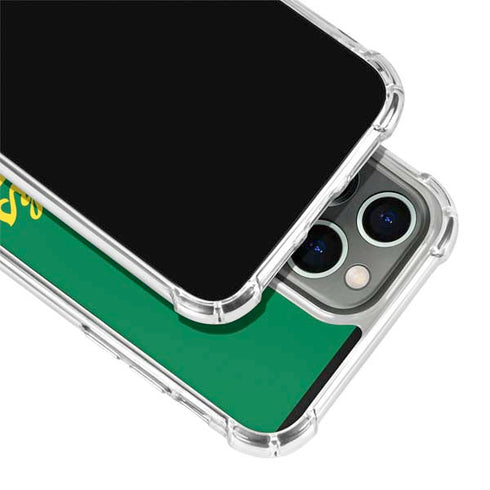 University of Oregon Ducks Logo and Wings iPhone 15 Pro Clear Case